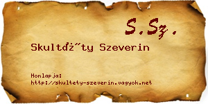 Skultéty Szeverin névjegykártya